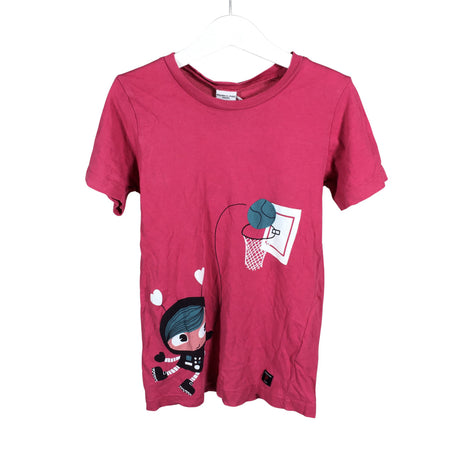 Unisex Polarn O. Pyret - T-shirt, size 122 - 128 - Pink ()