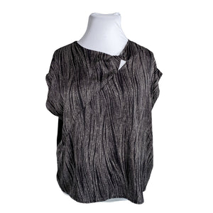 Unisex Taifun - Short-sleeved blouse, size 44 - Black (1)