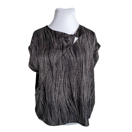 Unisex Taifun - Short-sleeved blouse, size 44 - Black ()