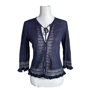 Unisex Noa Noa - Cardigan, size 38 - Blue (1)