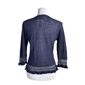 Unisex Noa Noa - Cardigan, size 38 - Blue (2)