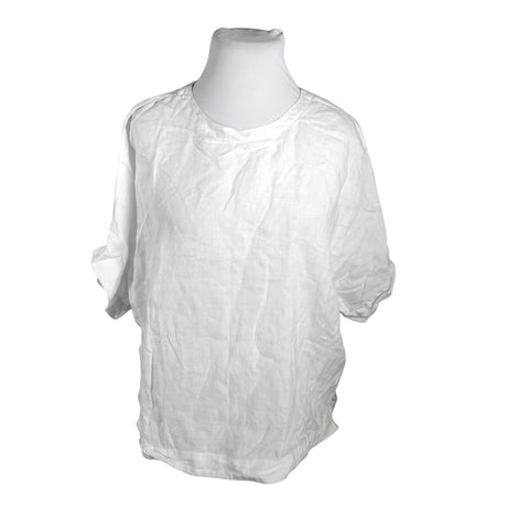 Unisex Marks&Spencer - Short-sleeved blouse, size 46 - White ()
