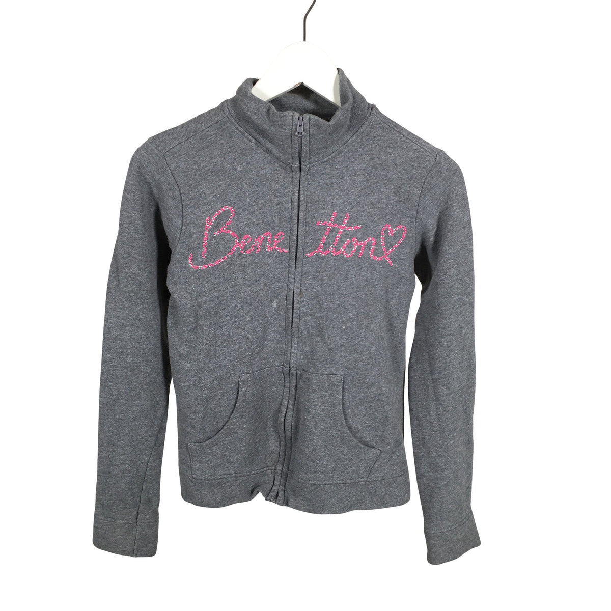 Unisex Benetton - Sweatshirt, size 158 - 164 - Gray (1)