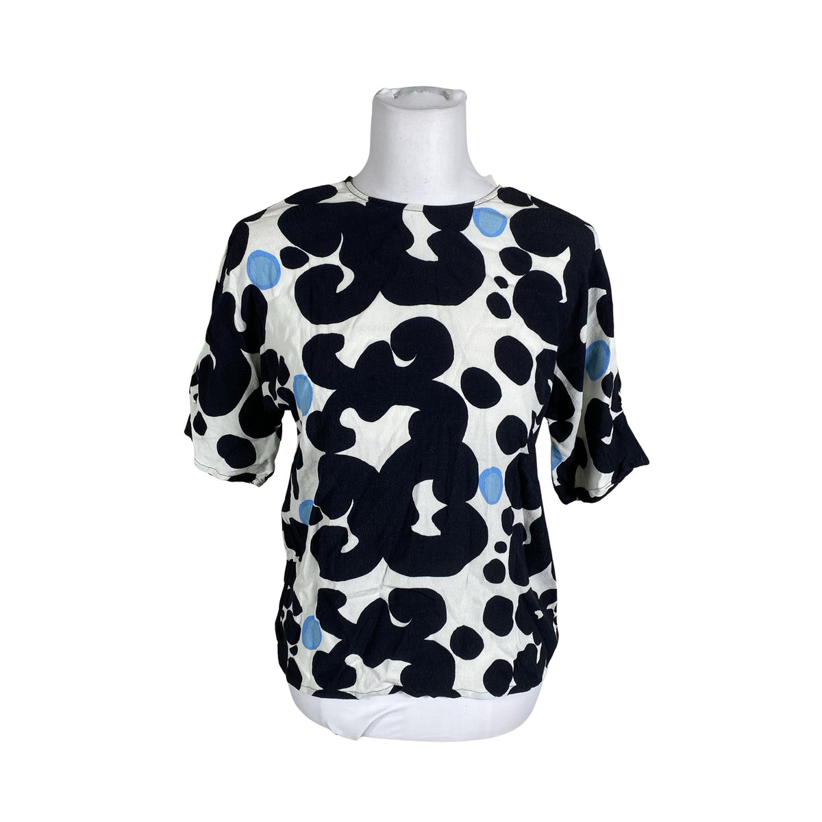 Unisex Marimekko - Short-sleeved blouse, size 36 - Blue (1)