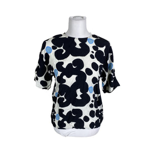 Unisex Marimekko - Short-sleeved blouse, size 36 - Blue (1)