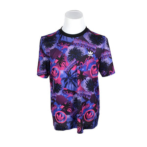 Unisex Adidas - Sports shirt, short sleeve, size L - Violet (1)