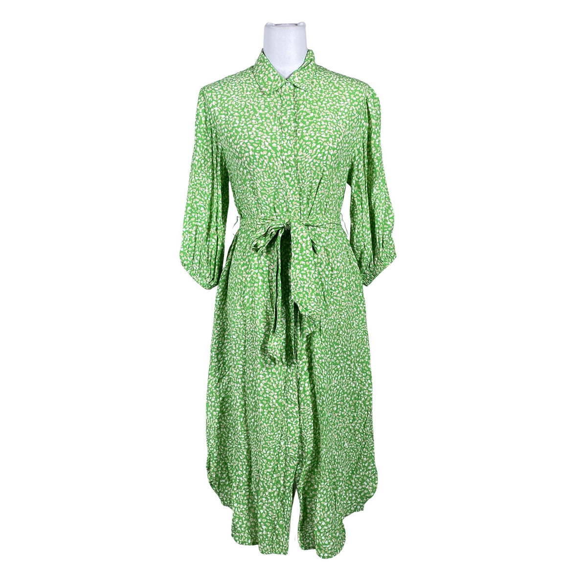 Unisex French Connection - Schiffon dress, size 38 - Green (1)