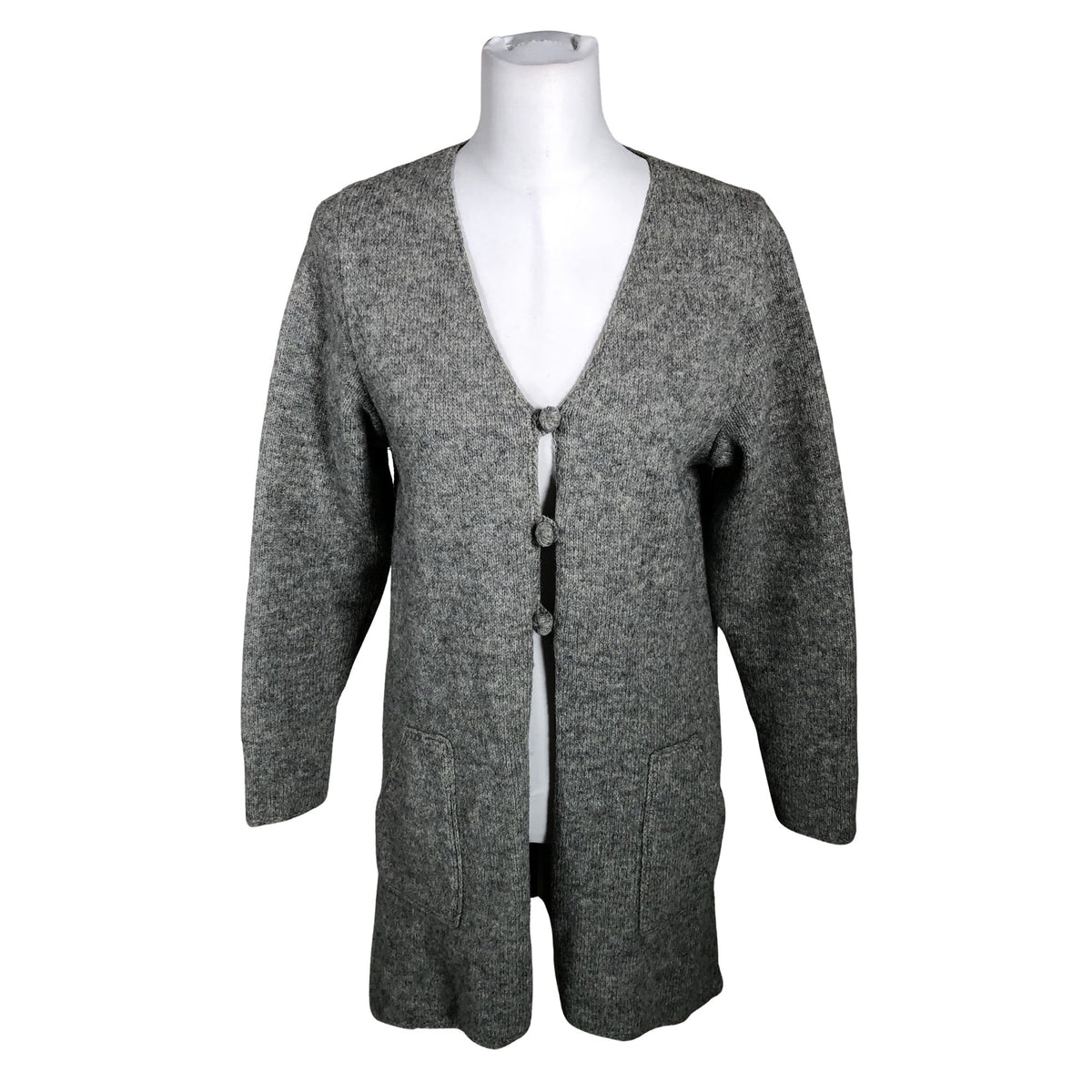Unisex By Pia's Design - Cardigan, size 38 - Gray (1)