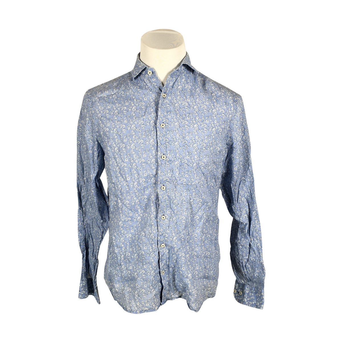 Unisex Riley - Collared shirt, size M - Light blue (1)