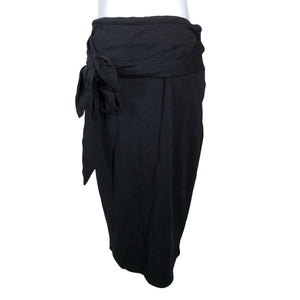 Unisex Selected - Fabric skirt, size 38 - Black (1)