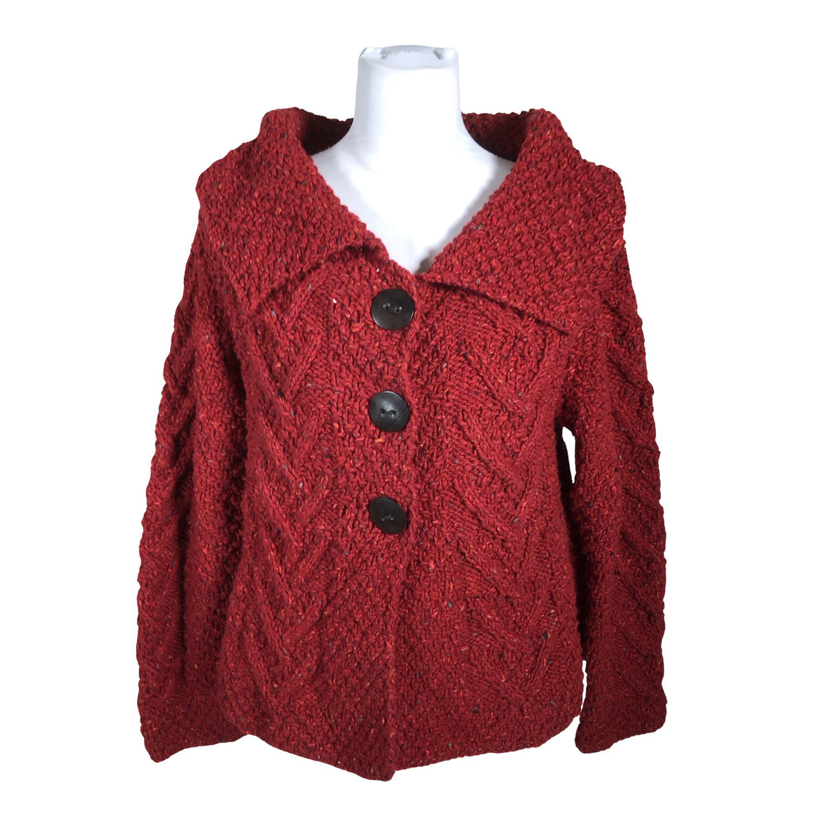 Unisex Handmade - Cardigan, size 38 - Red (1)