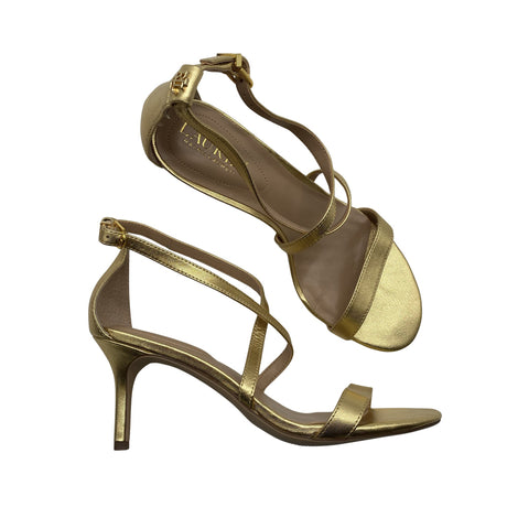 Unisex Lauren Ralph Lauren - Heeled sandals, size 37 - Gold ()