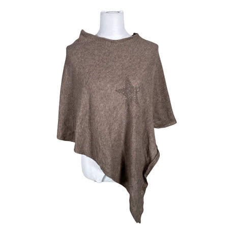 Unisex b.Young - Poncho, size 36 - Brown ()
