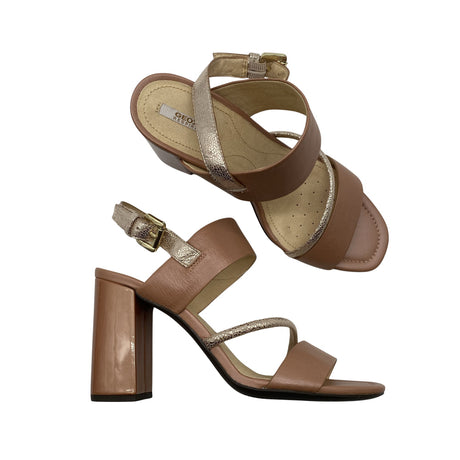 Unisex Geox - Heeled sandals, size 39 - Brown ()