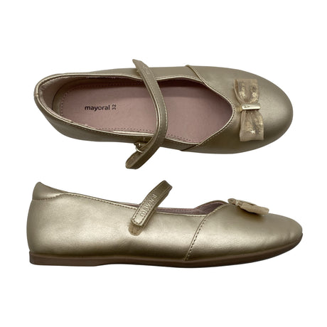 Unisex Mayoral - Festive ballerinas, size 32 - Gold ()