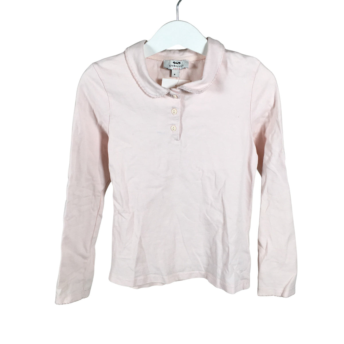 Unisex Cyrillus - Tricot shirt, size 122 - 128 - Light pink (1)