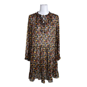 Unisex Second Female - Schiffon dress, size 36 - Black (1)