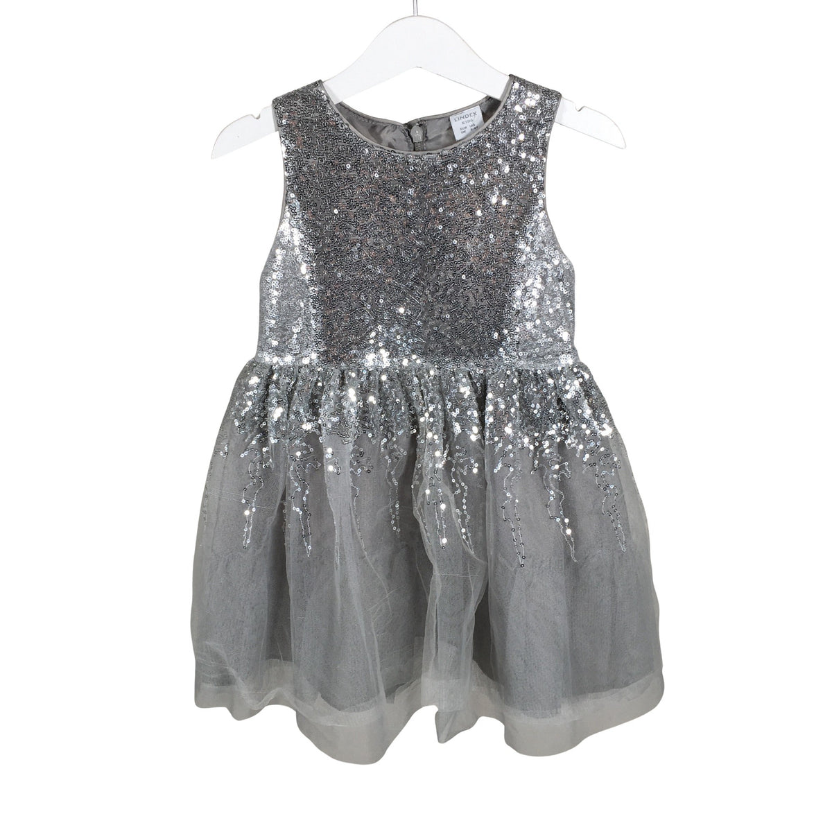 Unisex Lindex - Party dress, size 98 - 104 - Gray (1)