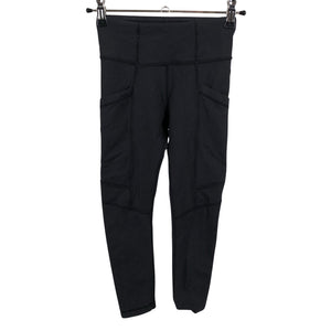 Unisex Soc - Sports tights, size 122 - 128 - Black (1)