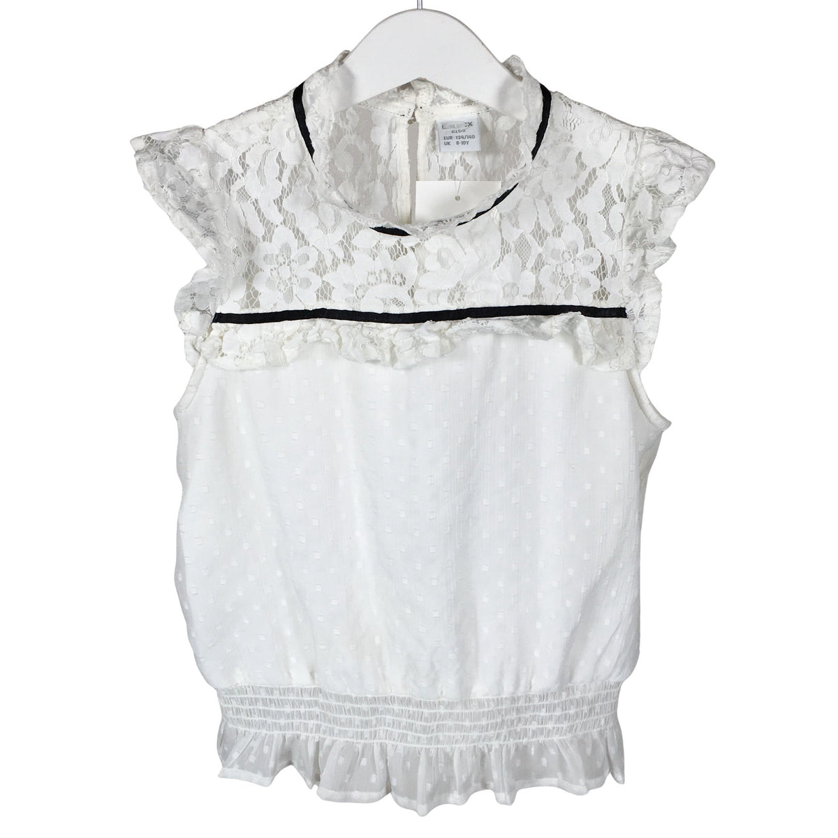 Unisex Lindex - Top, size 134 - 140 - White (1)