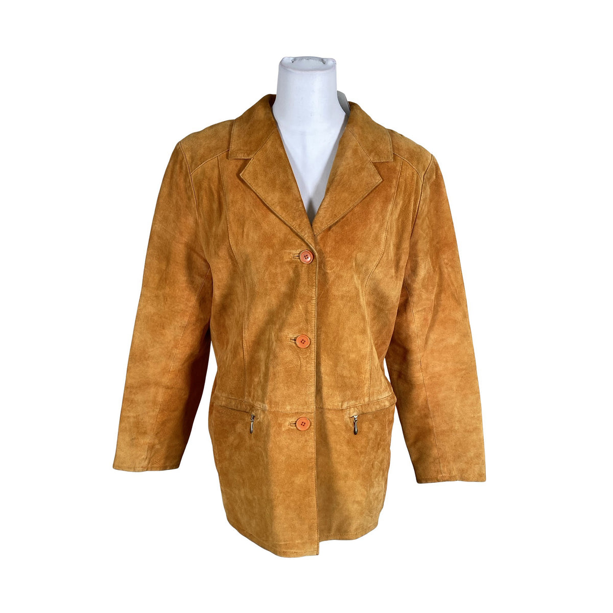 Unisex Big-L - Leather jacket, size 40 - Orange (1)