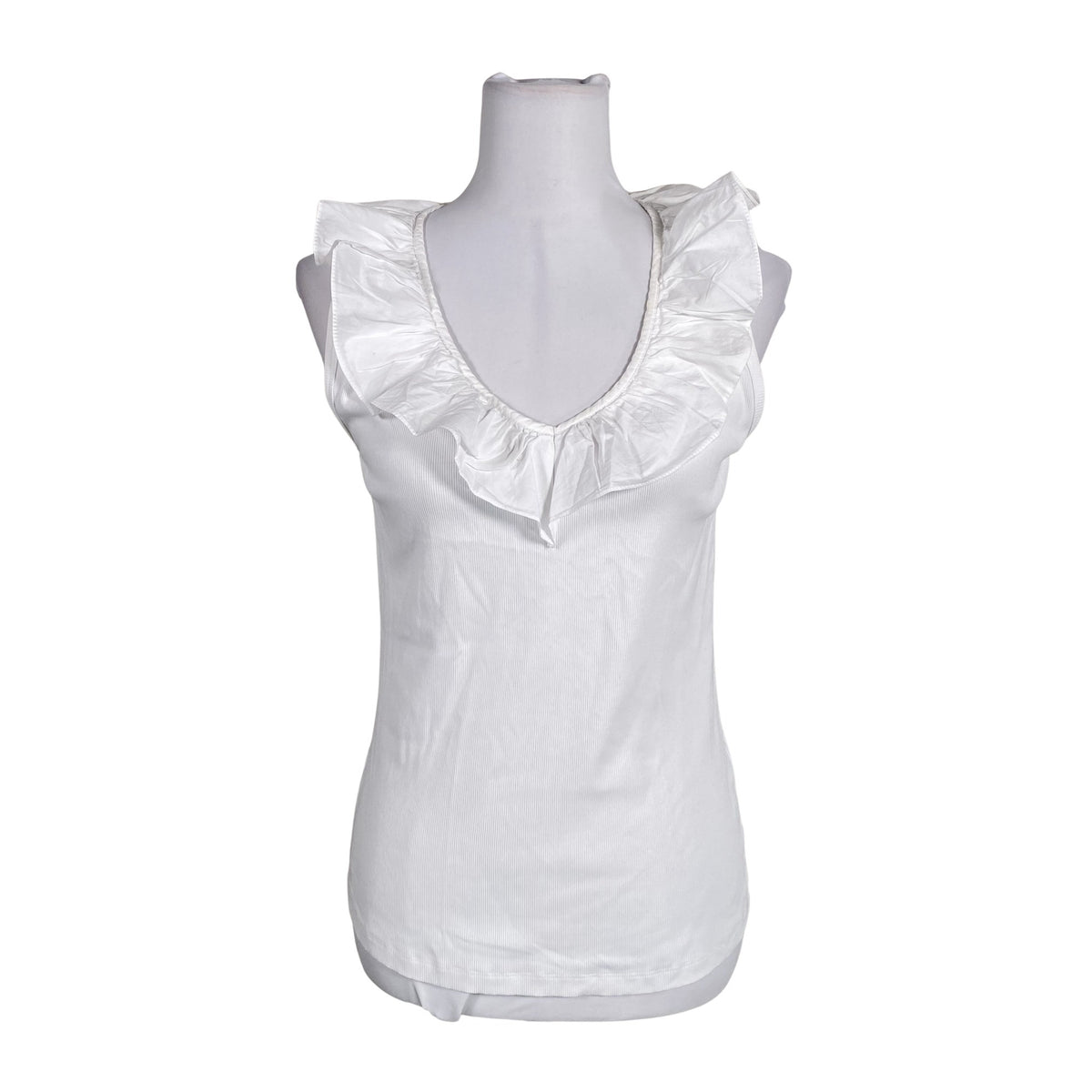 Unisex Lauren Ralph Lauren - Tricot tank top, size 40 - White (1)