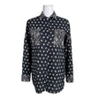 Unisex Pierre Balmain - Schiffon tunic, size 40 - Black ()