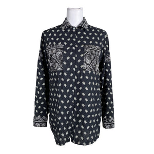 Unisex Pierre Balmain - Schiffon tunic, size 40 - Black (1)