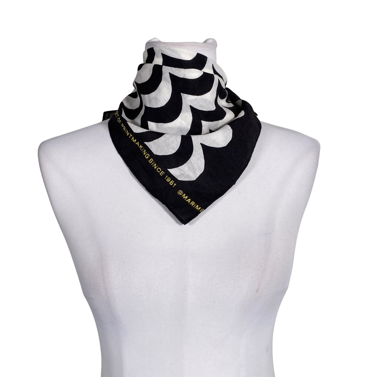 Unisex Marimekko - Scarf, size Midi - Black (1)
