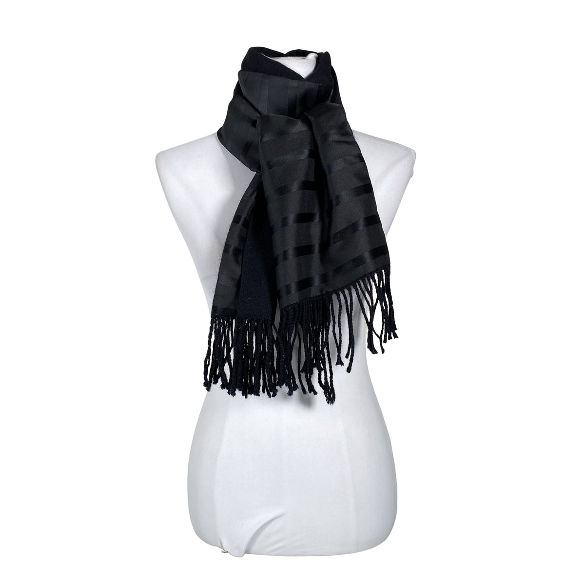 Unisex Profuomo - Scarf, size Ei kokoa - Black (1)