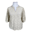 Unisex Cream - Party shirt, size 42 - Beige ()