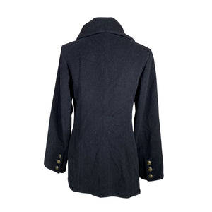 Unisex S.T.I - Wool coat, size 36 - Black (2)