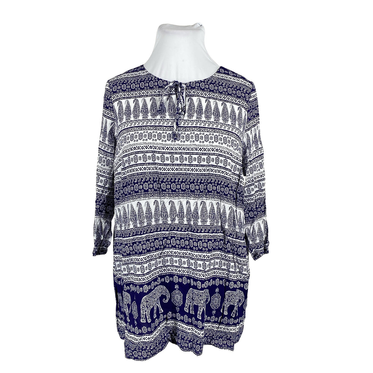 Unisex Cut & Pret - Schiffon tunic, size 44 - Blue (1)