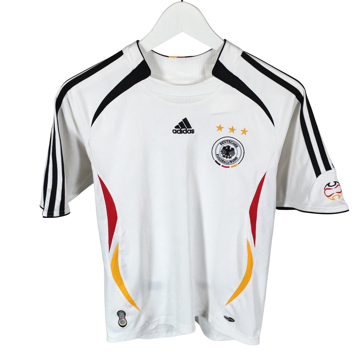 Unisex Adidas - Sports shirt, short sleeve, size 158 - 164 - White (1)
