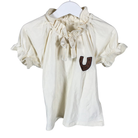 Unisex Mini Rodini - T-shirt, size 104 - 110 - Natural white ()