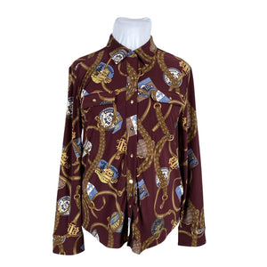 Unisex Lauren Ralph Lauren - Blouse, size 42 - Wine red (1)