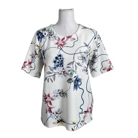Unisex Hegler - Short-sleeved blouse, size 38 - White ()