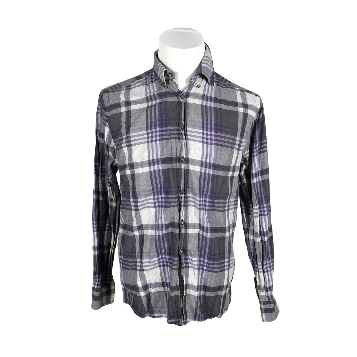 Unisex Gant - Collared shirt, size M - Gray (1)