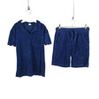 Unisex Lindex - Short-sleeved blouse, size 146 - 152 - Blue ()