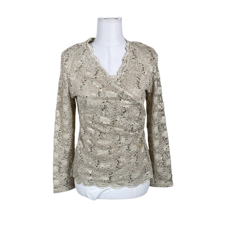 Unisex R&M Richards - Party shirt, size 38 - Beige ()
