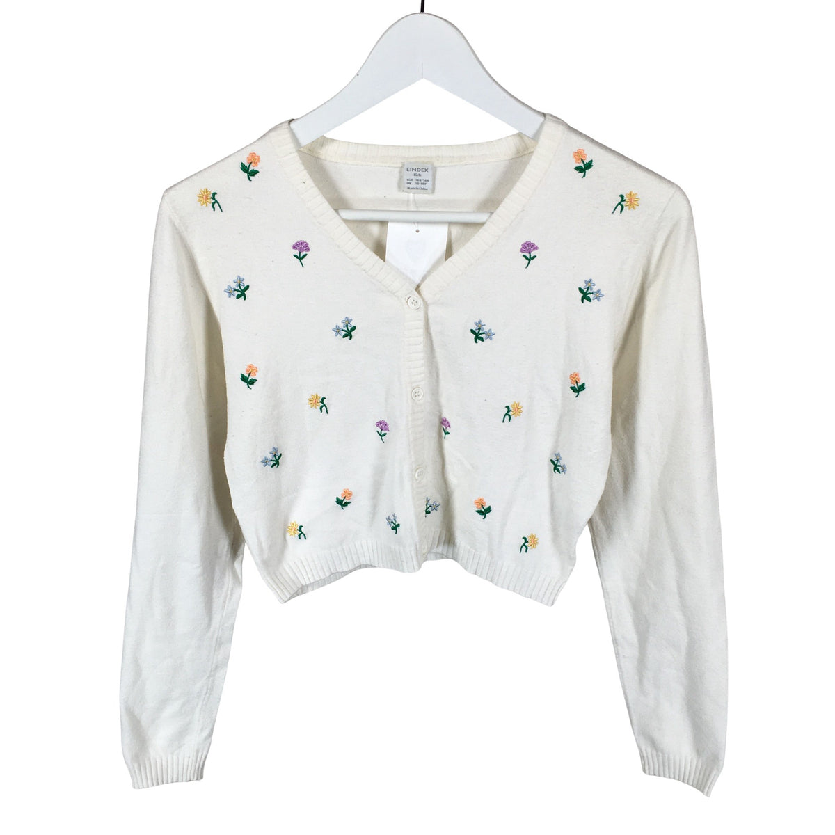 Unisex Lindex - Cardigan, size 158 - 164 - White (1)