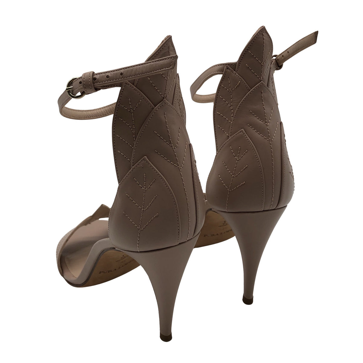 Unisex Pura López - Heeled sandals, size 40 - Beige (3)