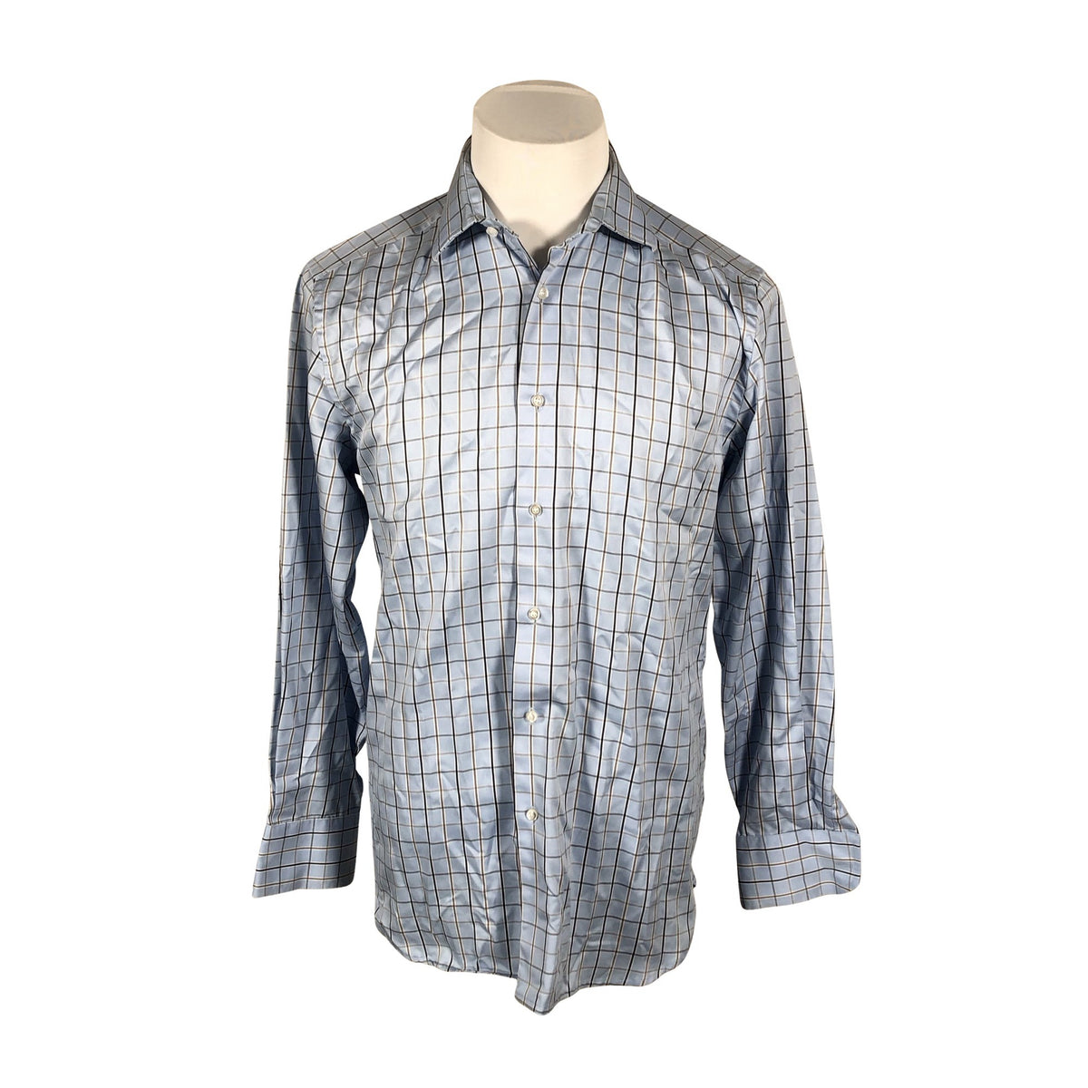 Unisex Riley - Collared shirt, size M - Light blue (1)