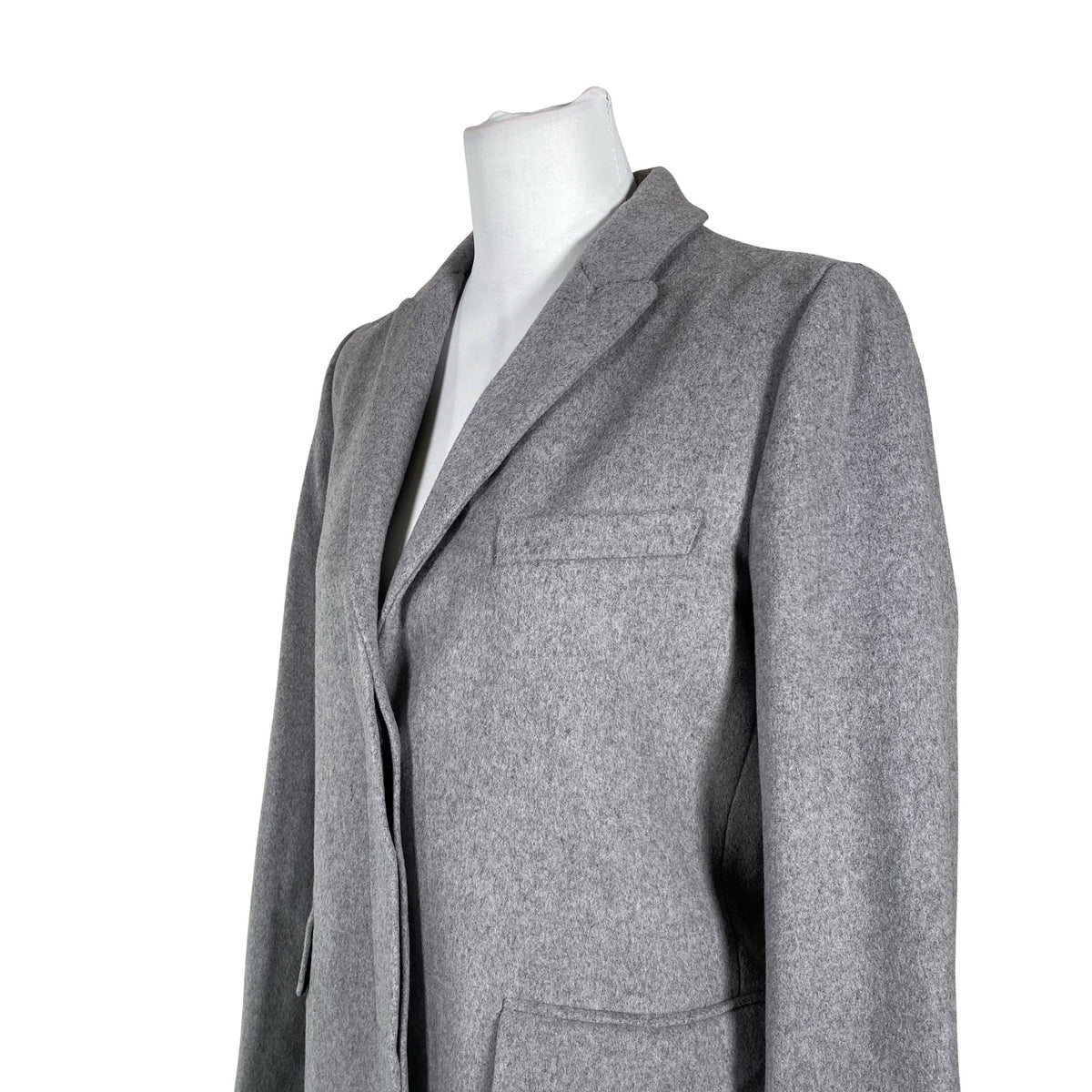 Unisex Benetton - Wool coat, size 38 - Gray (2)