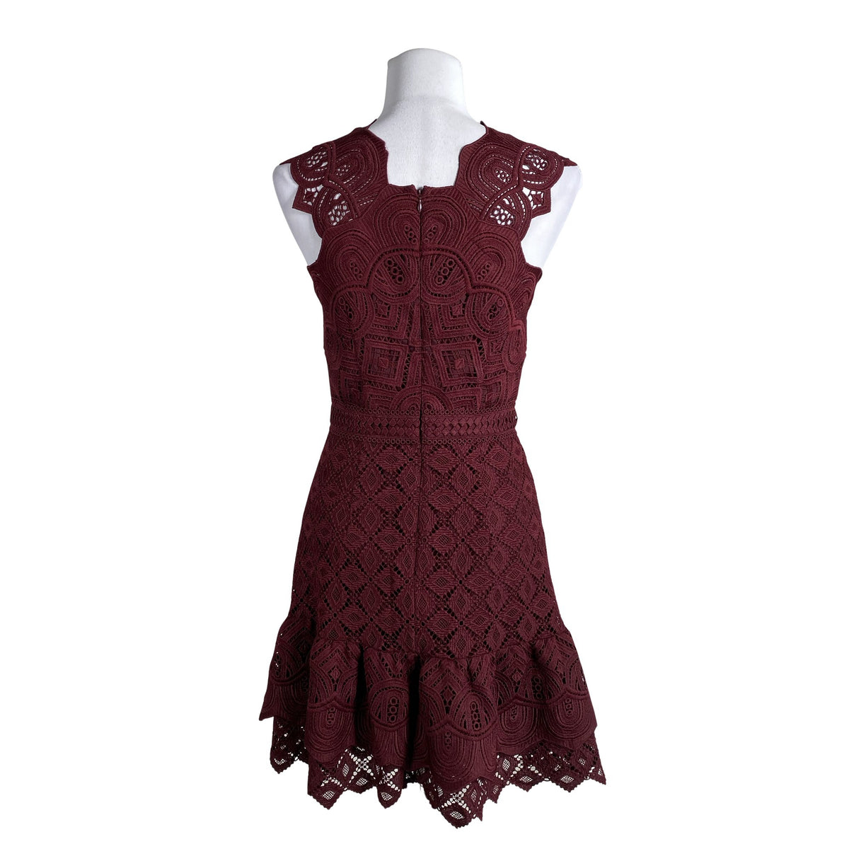 Unisex Reiss - Party dress, size 38 - Wine red (3)