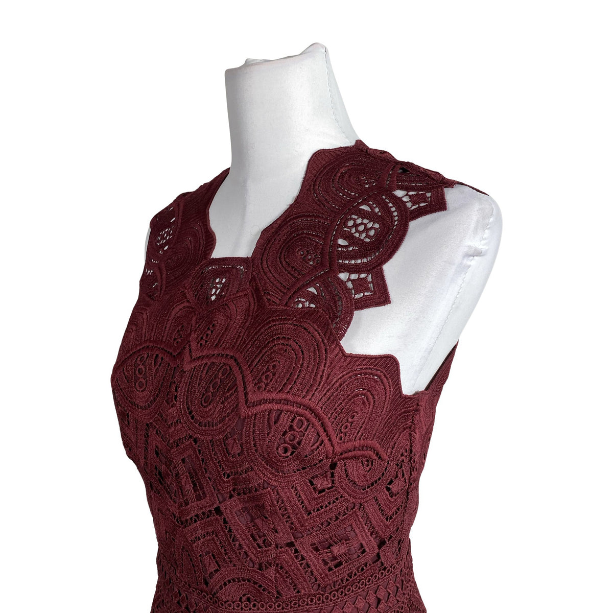 Unisex Reiss - Party dress, size 38 - Wine red (2)