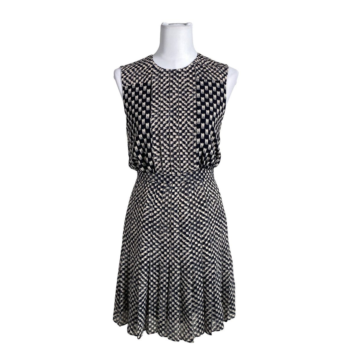 Unisex Reiss - Schiffon dress, size 36 - Black (1)