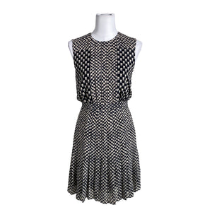 Unisex Reiss - Schiffon dress, size 36 - Black (1)