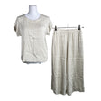 Unisex feelK - Short-sleeved blouse, size 38 - Beige ()