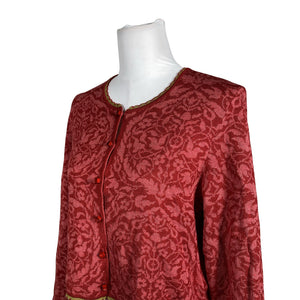 Unisex Oleana - Cardigan, size 38 - Red (2)
